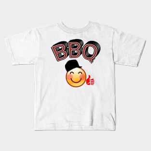 Bbq smiling face Kids T-Shirt